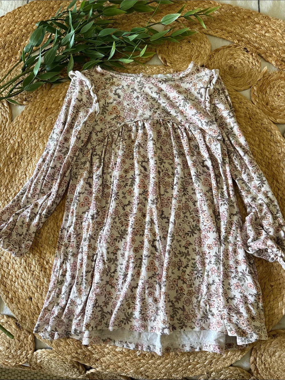 Angel Dear Bamboo Cottage Core Floral Pleasant Dress. 4T